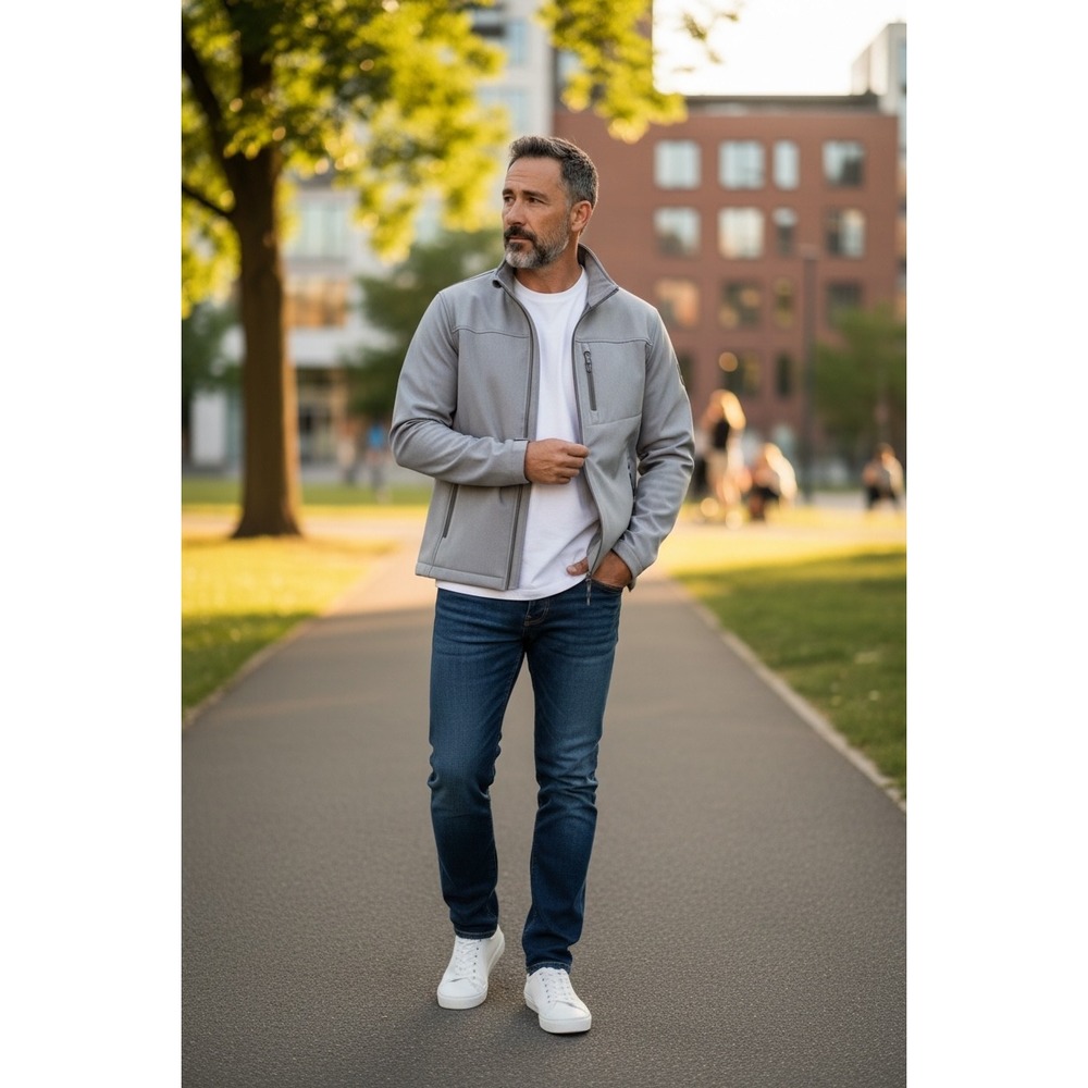 SWISS TECH Men's Gray Softshell PEAKTECHNOLOGY Pe… - image 10